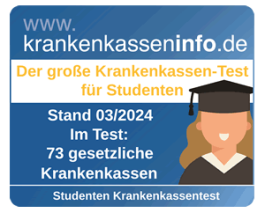 Krankenkassentest für Studierende